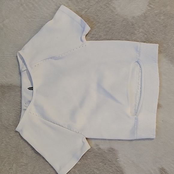 Free People FP Movement Cut it Out Short Sleeve Crop Top Tee - Picture 6 of 7